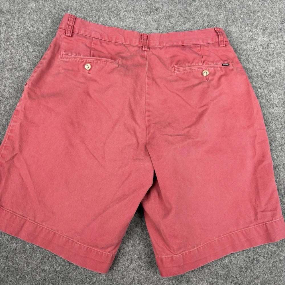 Polo Ralph Lauren Chino Shorts Men's 34 (Fits 30) Salmon Preppy Y2K Classic Pink
